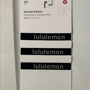 lululemon athletica Black Hair Elastics - 6 Pack